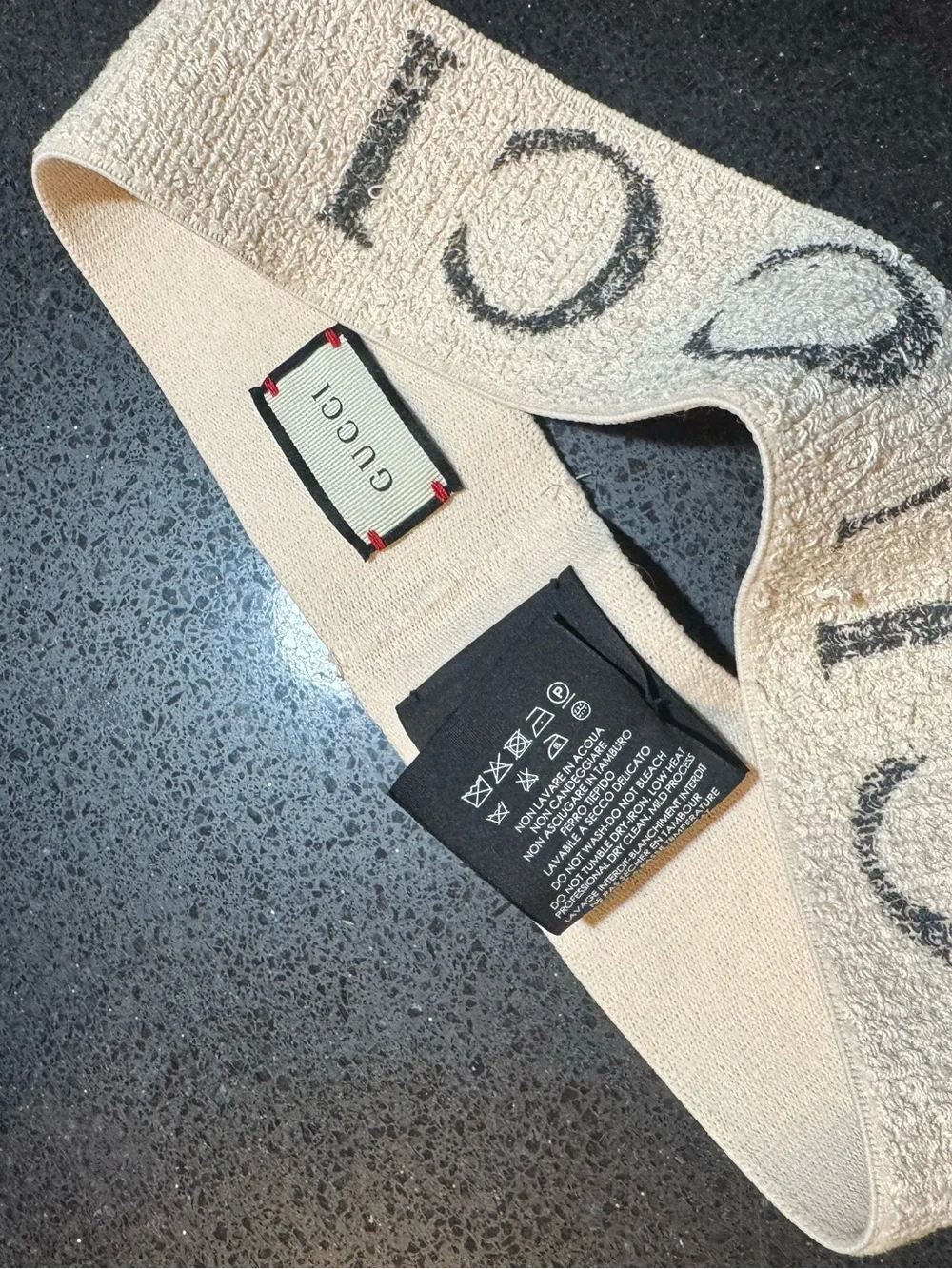 Gucci Beige Logo Knit Band